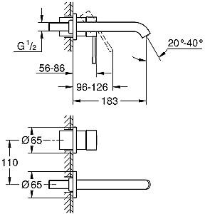 Baterie pentru lavoar Grohe Essence Cool Sunrise (19408GN1)