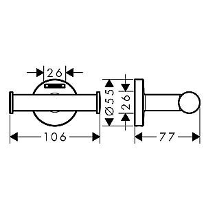 Accesoriu Hansgrohe Logis Universal (41728000)