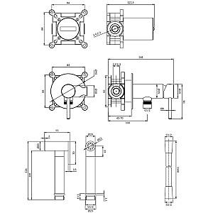 Baterie pentru bideu Omnires Y (SYSYBI2GL)