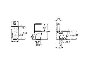 Rezervor WC Roca Gap (341470)