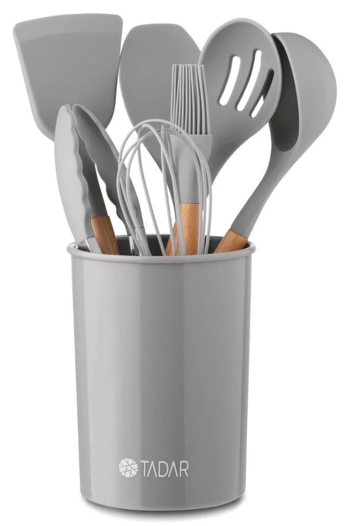 Set ustensile de bucatarie Tadar Silico Pemi Grey 7pcs