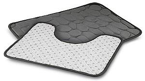 Covoras de baie Tadar Set Dark Grey 2pcs 60x40cm/50x40cm