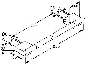 Cuier pentru baie prosoape Kludi A-Xes (4898005)