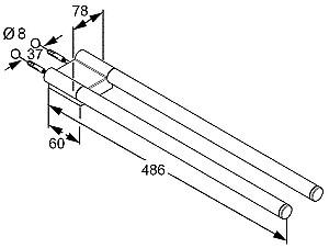 Cuier pentru baie prosoape Kludi A-Xes (4897705)