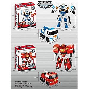 Robot jucarie Essa Toys Tobot – Mașină pompieri L015-55