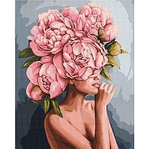 Tablou pe numere BrushMe Atingere de bujori RBS51481FC