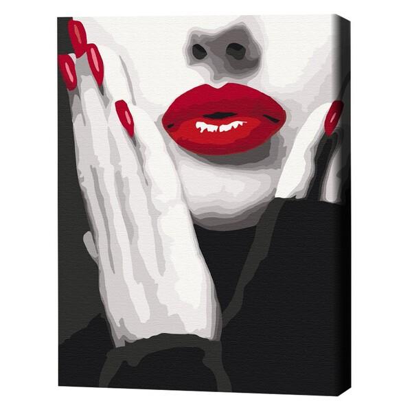 Tablou pe numere BrushMe Efectul culorii roșii RBS51491FC