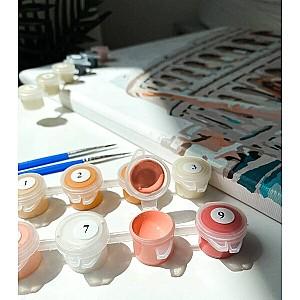 Tablou pe numere BrushMe Culorile cărămizii ale Amsterdamului RBS1010FC