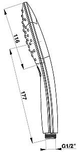 Set de duș Herz Bella a35 UH12055