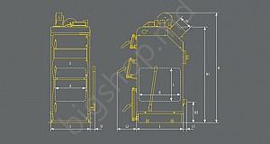 Cazan pe combustibil solid PEREKO KSW Master 24 KW