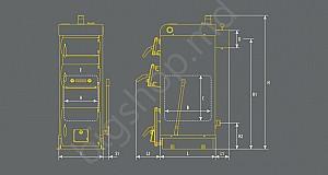 Cazan pe combustibil solid PEREKO KSW Alfa 20 KW
