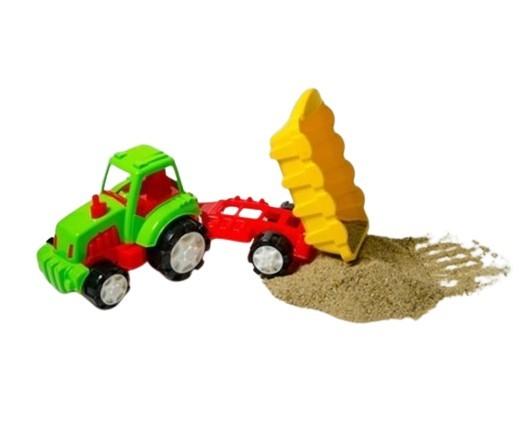 Tehnica speciala Burak Toys Tractor cu Remorca Super 04542