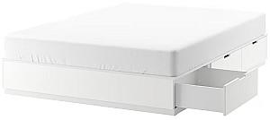 Pat IKEA Nordli cu depozitare 140х200 Alb