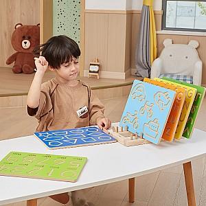 Tabla de scris pentru copii VIGA figuri geometrice și indicator 44699