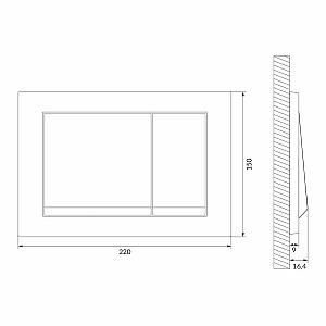 Buton de scurgere Cersanit Enter II (118342)