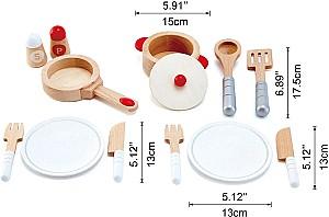Set de bucatarie pentru papusi Hape E3150A