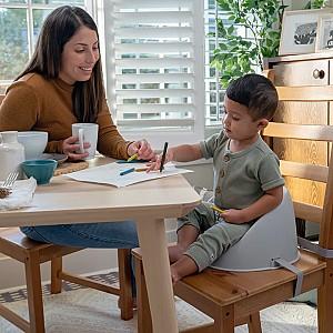 Scaun de masa simplu Ingenuity My Spot Easy-Clean Green