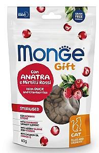 Hrana uscata pentru pisici Monge GIFT FILLED STERILISED Duck/Cranberries 60gr
