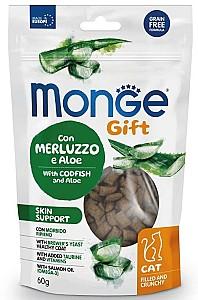Hrana uscata pentru pisici Monge GIFT FILLED SKIN Codfish/Aloe 60gr
