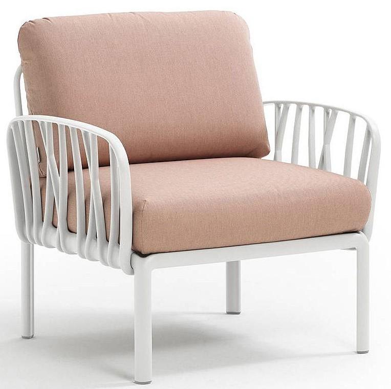 Fotoliu de terasa Nardi KOMODO POLTRONA BIANCO Rosa Quarzo 40371.00.066