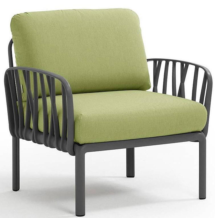 Fotoliu de terasa Nardi KOMODO POLTRONA Sunbrella 40371.02.139 Antracit/Avocado