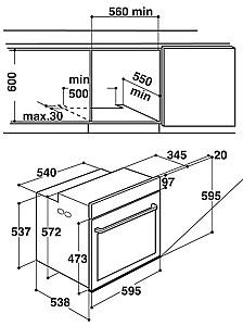 Cuptor electric incorporabil Whirlpool AKZ9 6230 S