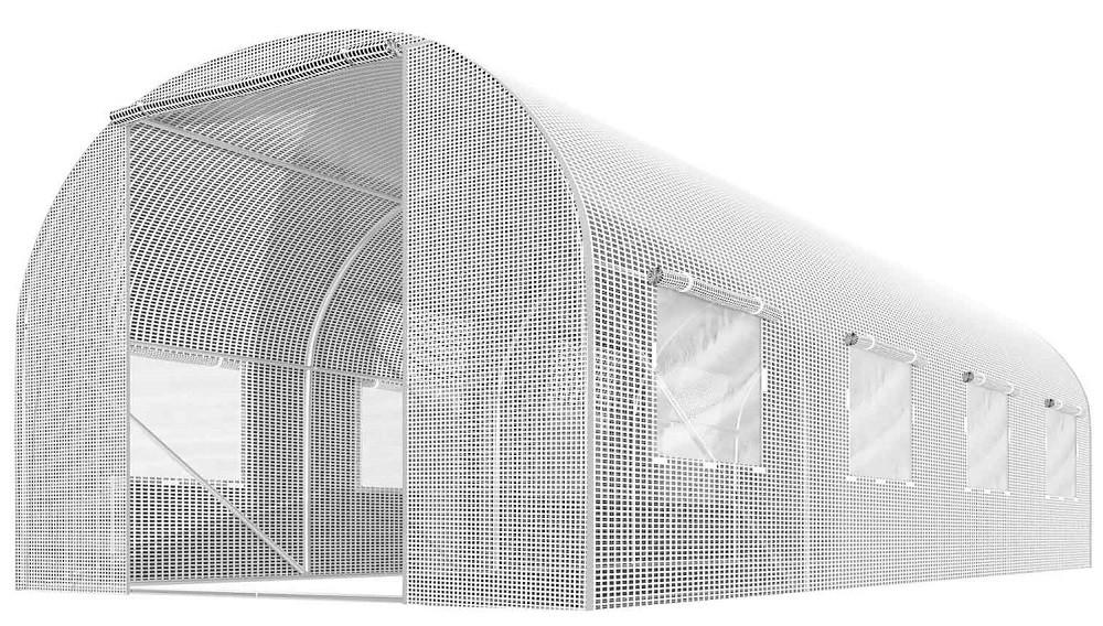 Seră de tip tunel Plonos 4972-A 2x4.5m White