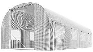 Seră de tip tunel Plonos 4972-A 2x4.5m White