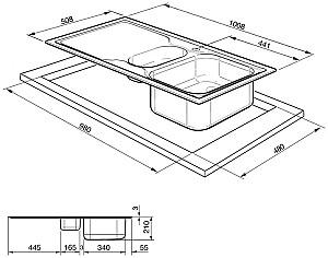 Chiuveta de bucatarie SMEG LV100D-3