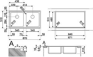 Chiuveta de bucatarie SMEG LFT862