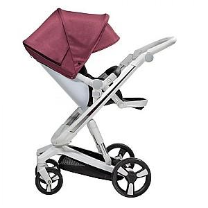 Carucior de plimbare Bebumi Space White ECO (Gabardine Pink)