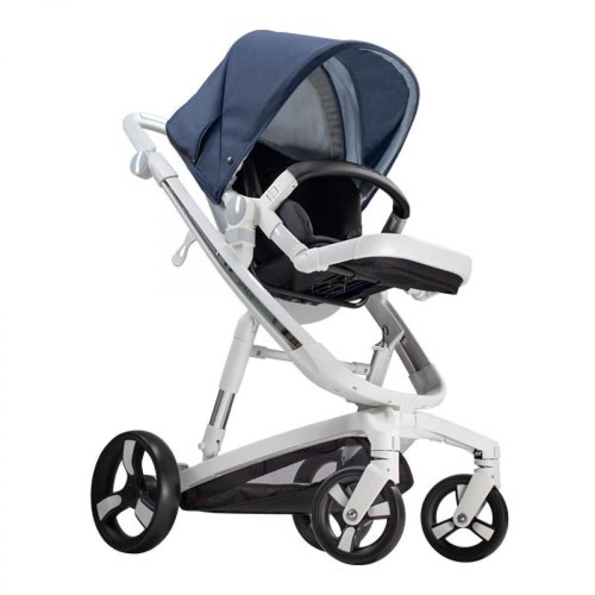 Carucior de plimbare Bebumi Space White ECO (Navy)