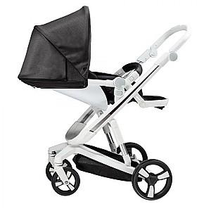 Carucior de plimbare Bebumi Space White ECO (Gabardine Black)