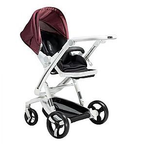 Carucior 2 in 1 Bebumi Space White ECO Gabardine Pink