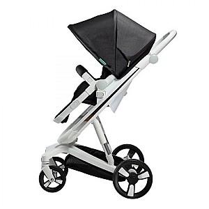 Carucior 2 in 1 Bebumi Space White ECO Gabardine Black