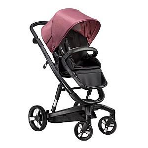 Carucior 2 in 1 Bebumi Space Black Eco Cabardine Pink