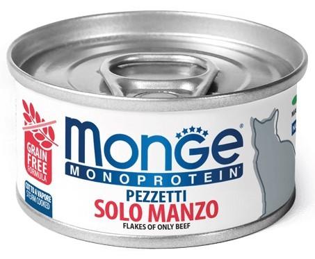 Hrana umeda pentru pisici Monge FLAKES MONOPROTEIN BEEF 80gr