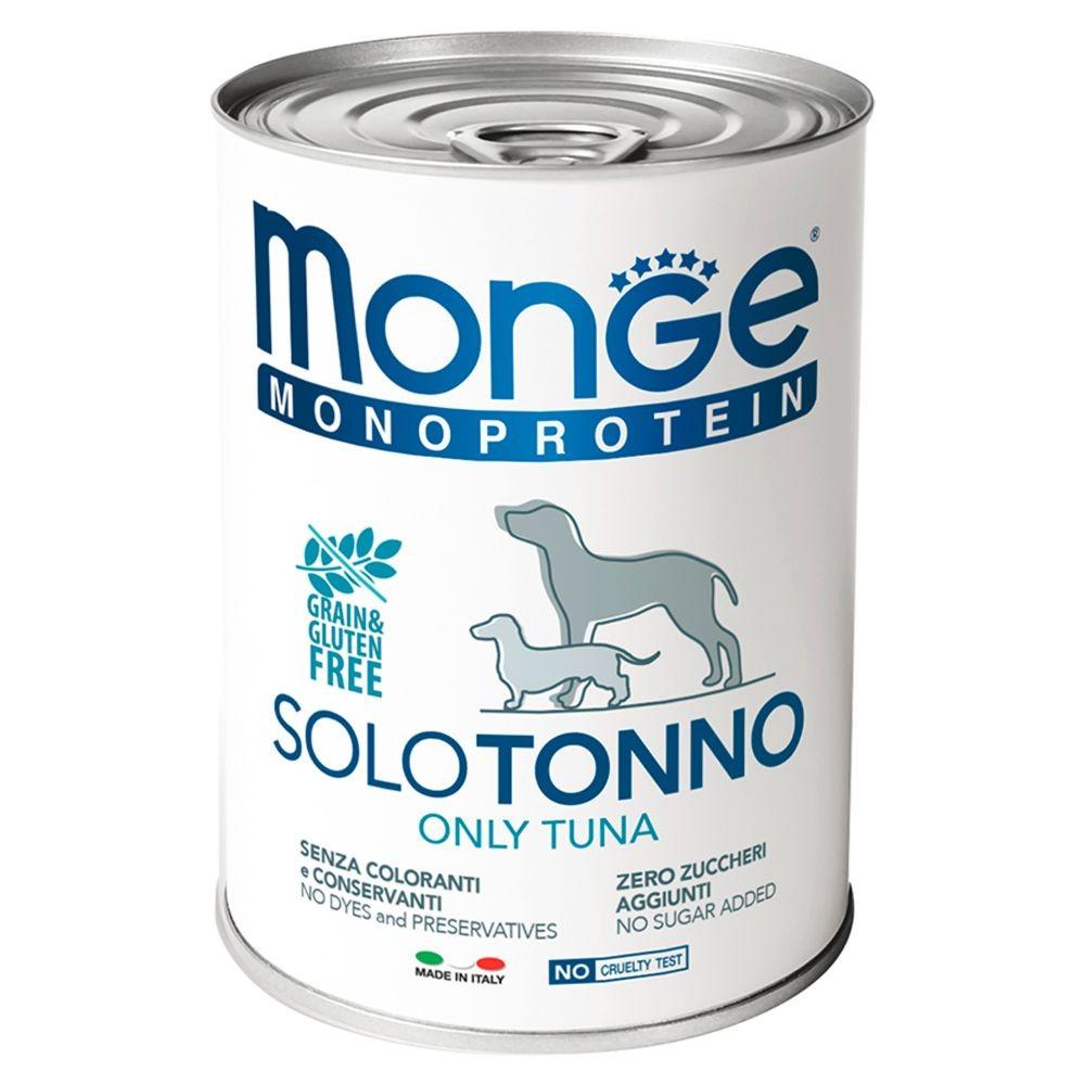 Hrana umeda pentru caini Monge SOLO PATE 100% tuna 400gr