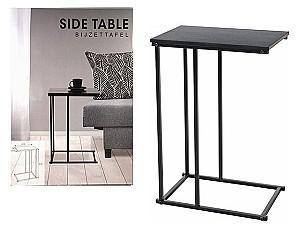 Masuta laterala H&S 40X26X58cm, metal/MDF