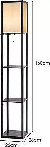 Lampadar Costway EU10065DE Black/Beige