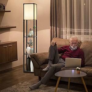 Lampadar Costway EU10065DE Black/Beige
