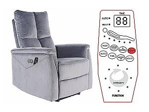 Fotoliu Signal Neptun M Velvet Bluvel 14 Gri