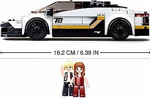 Constructor Sluban Italian Super Car White