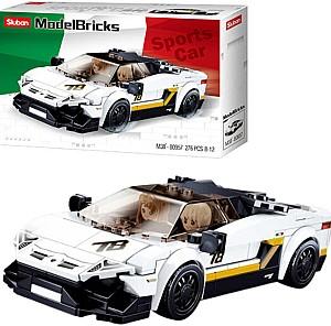 Constructor Sluban Italian Super Car White