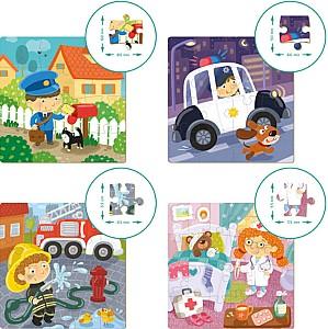 Puzzle Dodo 4 in 1 Profesii 300131