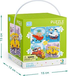 Puzzle Dodo 4 in 1 Transport 300132