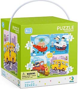 Puzzle Dodo 4 in 1 Transport 300132