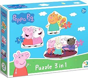 Puzzle Dodo 3 in 1 Prietenii Peppa Pig