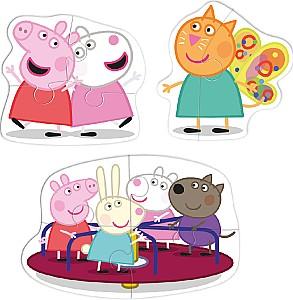 Puzzle Dodo 3 in 1 Prietenii Peppa Pig