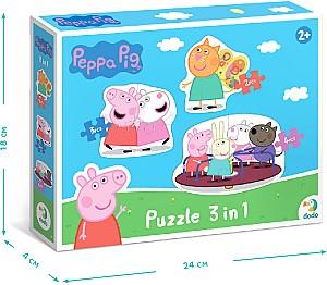 Puzzle Dodo 3 in 1 Prietenii Peppa Pig